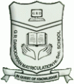 G.R. Damodaran Matriculation Hr. Sec. School logo