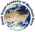 Great Ocean Academy of Merchant Navy logo